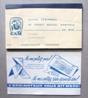 Carnet De Chèques - Caisse Régionale Crédit Mutuel Agricole Du Midi  - Voir Descriptif - - Schecks  Und Reiseschecks