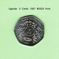 UGANDA   5  CENTS   1987   (KM # 29) - Uganda