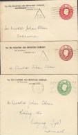 Great Britain Postal Stationery Ganzsache Entier Private Print TEA PLANTERS AND IMPORTERS CO. George VI. Covers Denmark - Postwaardestukken