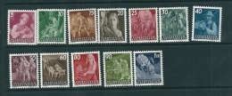 Liechtenstein 1951 MNH** SG 287-98 Agricultural Scenes - Ongebruikt