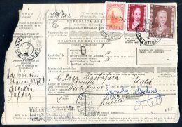 ARGENTINA-EVITA Expedition Bulletin 1955 W/CP On The Back (w/defect On The Left) - Briefe U. Dokumente