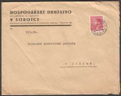 BuM0843 - Böhmen Und Mähren (1944) Sobotka - Sobotka (letter) Tariff: 1,20K (stamp: Adolf Hitler) - Cartas & Documentos
