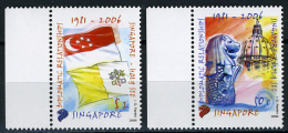 2006 - VATICANO/SINGAPORE - VATIKAN - Sass.  2V  - MNH - Mint - Relaz. Con Singapore Emissione Congiunta - Unused Stamps