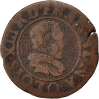Monnaie, France, Louis XIII, Double Tournois, Buste Juvénile, Double Tournois - 1610-1643 Luis XIII El Justo