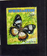 BURUNDI 1974 PAPILLON BUTTERFLY FARFALLA HYPOLIMNAS DEXITHEA OBLITERE USED - Oblitérés