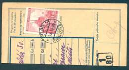 BuM0345 - Böhmen Und Mähren (1939) Prag 13 - Praha 13 / (1/80) / Uherske Hradiste 1 (Postal Money Order) Tariff: 1,50K - Cartas & Documentos