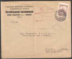 BuM0388 - Böhmen Und Mähren (1941) Königshof An Der Elbe 1 - Dvur Kralove Nad Labem 1 (postmark Viktoria!! - Vitezstvi!! - Cartas & Documentos