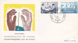 Belgium 1960 Congo Independence FDC - 1951-1960
