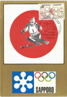 Thème Jeux Olympiques - Carte Philatélique Premier Jour - Sapporo - Juegos Olímpicos