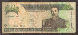 Billet De  10 Pesos De 2003 (1) - Dominicana