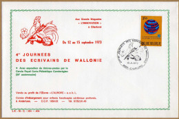 Enveloppe Cover Brief 1673 4es Journées Des écrivains De Wallonie Charleroi - Cartas & Documentos