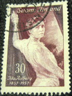 Finland 1957 Centenary Of The Birth Of Ida Aalberg 30MK - Used - Usati