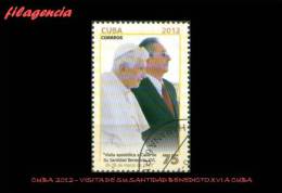 USADOS. CUBA. 2012-15 VISITA APOSTÓLICA A CUBA DE SU SANTIDAD BENEDICTO XVI - Used Stamps