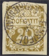 CZECHOSLOVAKIA 1919, 20 DUE STAMP CANCEL: EINSIEDEL B. MARIENBAD - Dienstzegels