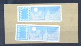 FRANCE 2 DISTRIBUTOR STAMPS FROM 1986 ON SAME PAPER - 1985 « Carrier » Paper