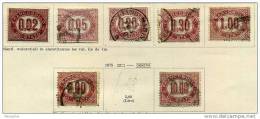 1875  Timbres De Service 7 Valeurs - Dienstzegels