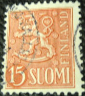 Finland 1954 New Lion 15MK - Used - Usati
