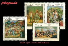 USADOS. CUBA. 1970-20 FOLKLORE CUBANO. PINTURAS - Used Stamps