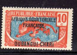 Oubangui N° 63 X  10 C. Orange Et Bleu, Trace De Charnière Sinon TB - Sonstige & Ohne Zuordnung