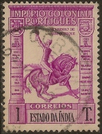 Portuguese India - 1938 Império Colonial 1 Tanga Used Stamp - Portuguese India
