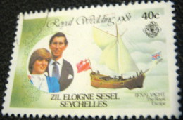 Seychelles 1981 Royal Wedding Prince Charles 40c - Used - Seychelles (1976-...)