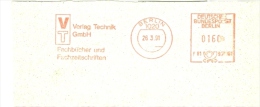 Berlin (West) AFS 1991 Verlag Technik GmbH (= Ehemaliger DDR-Verlag In Ostberlin = Deutsche Einheit) - Maschinenstempel (EMA)
