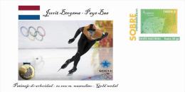 Spain 2014 - XXII Olimpics Winter Games Sochi 2014 Gold Medals Special Prepaid Cover - Jorrit Bergsma - Hiver 2014: Sotchi