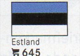 6 Stamps+ Flags-Sticker Estland In Farbe Set 7€ Zur Kennzeichnung Von Alben+ Karten LINDNER #645 Flag Of EESTI - Other & Unclassified