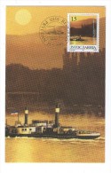 YUGOSLAVIA JUGOSLAVIJA MC MK MAXIMUM CARD 1991 PODONAVSKE REGIJE DANUBE REGION SHIP BOAT - Maximum Cards