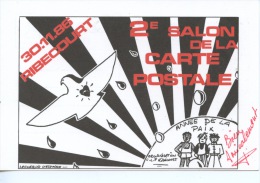 Ribecourt 2è Salon Carte Postale 1986 CLF Dessin Delphine Leclerc (année De La Paix) - Ribecourt Dreslincourt