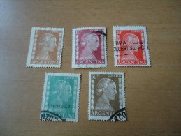 Argentinien: 5 Werte Eva Peron - Used Stamps