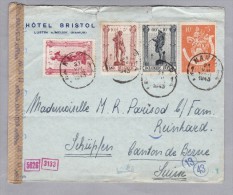 Belgien 1943-08-31 Namur Zensur Brief Nach Schüpfen Bern CH - Covers & Documents