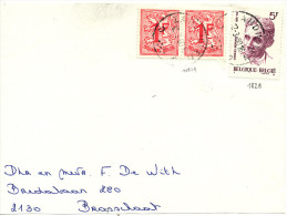 1980 Groot Fragment Van Zandhoven PZ1027B(paar)+1828 Naar Brasschaat Zie Scan(s) - 1951-1975 Lion Héraldique