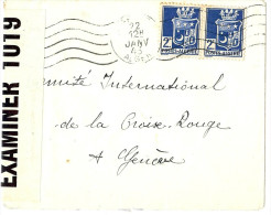 LACCH2 - ALGERIE LETTRE DE 1943 A DESTINATION DE LA CROIX ROUGE INTERNATIONALE A GENEVE - CENSURE - Briefe U. Dokumente