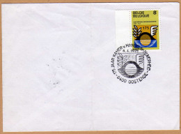 Enveloppe Cover Brief 1889 175e Anniversaire De La Chambre De Commerce Et D´industrie Oostende - Cartas & Documentos