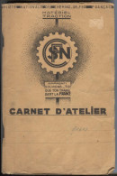 SNCF - Matériel Traction - Carnet D´Atelier - Chemin De Fer & Tramway