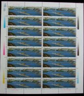 China 1997-23 Blocking Yangtze River In 3 Gorges Stamps Sheet Power Dam - Agua