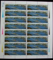 China 1997-23 Blocking Yangtze River In 3 Gorges Stamps Sheet Power Dam - Wasser