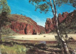 Glen Helen Gorge  Barker Souvenirs Alice Springs  Used To Brisbane  Front & Back Shown - Alice Springs