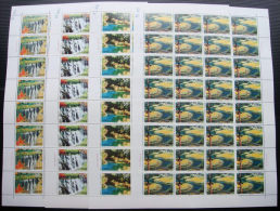 China 1998-6 Nine-village Valley Stamps Sheets Falls Lake Waterfall Scenery - Wasser