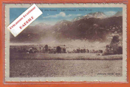 Carte Postale 74. Doussard  Lac D'Annecy  Bout Du Lac  Trés Beau Plan - Doussard