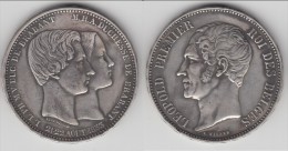 **** BELGIQUE - BELGIUM - BELGIE - 5 FRANCS 1853 ROYAL WEDDING LEOPOLD I - SILVER **** EN ACHAT IMMEDIAT - 5 Frank