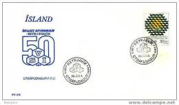 ISLANDE 1984  FDC Fédération Des Employeurs  Mi Nr 621 - FDC