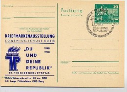 DDR P79-25-78 C74 Postkarte PRIVATER ZUDRUCK Pionierorganisation Burg Sost. 1978 - Privatpostkarten - Gebraucht