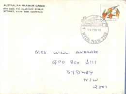 (240) Australia Cover Posted In 1983 - Australian Maximum Card - Lettres & Documents