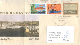 (240) Australia Cover Posted In 1988 - The Early Years (+ Extra Cocos Island Stamp) - Storia Postale