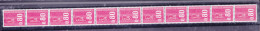 FRANCE ROULETTE N°66 0.80 ROUGE TYPE MARIANNE DE BECQUET AVEC BANDE DE PHOSP BANDE DE 11 AVEC NUMERO NEUF SANS CHARNIERE - Coil Stamps