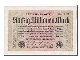Billet, Allemagne, 50 Millionen Mark, 1923, SPL - 50 Mio. Mark