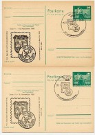 DDR P79-32-80 C128 Postkarten PRIVATER ZUDRUCK Ausstellung Zeitz Schwarz/grau Sost1980 - Privatpostkarten - Gebraucht