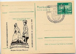DDR P79-33-80 C130 Postkarte ZUDRUCK Mudder-Schulten-Brunnen Neubrandenburg Sost. 1980 - Privatpostkarten - Gebraucht